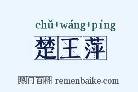 楚王萍是什么意思的图片